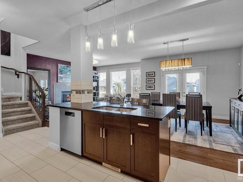 7731 Getty Wynd, Edmonton, AB - Indoor Photo Showing Kitchen With Double Sink