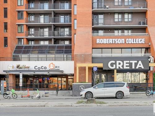 1206 10145 109 Street, Edmonton, AB - Outdoor With Balcony With Facade