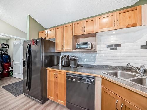 403 5340 199 Street, Edmonton, AB - Indoor Photo Showing Kitchen With Double Sink