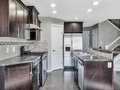 5325 15 Avenue, Edmonton, AB - Indoor Photo Showing Kitchen With Stainless Steel Kitchen With Double Sink With Upgraded Kitchen