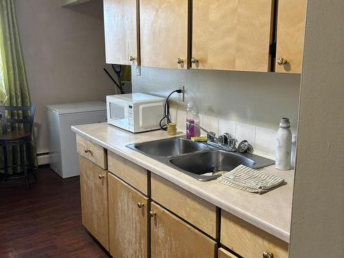 7723 75 Street, Edmonton, AB - Indoor Photo Showing Kitchen With Double Sink