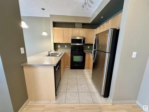 1-212 4245 139 Avenue, Edmonton, AB - Indoor Photo Showing Kitchen With Double Sink