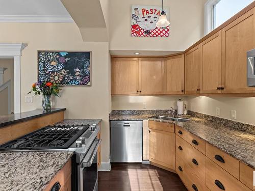 13415 103 Avenue, Edmonton, AB - Indoor Photo Showing Kitchen With Double Sink