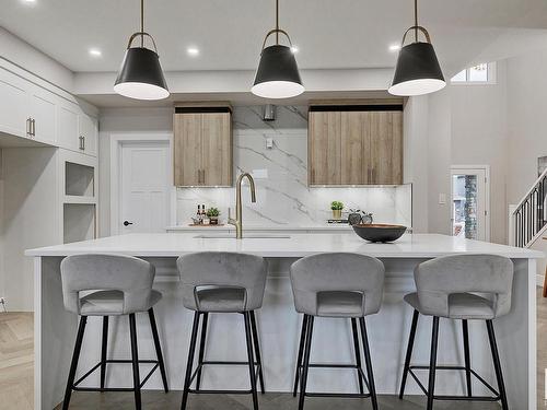 37 Edgefield Way, St. Albert, AB - Indoor Photo Showing Kitchen With Upgraded Kitchen