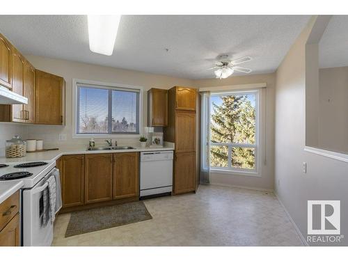 403 75 Gervais Road, St. Albert, AB - Indoor Photo Showing Kitchen With Double Sink