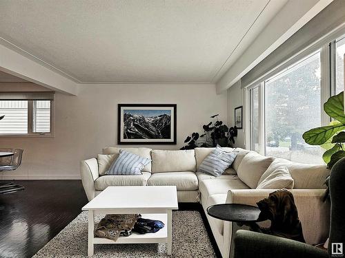 9535 148 Street, Edmonton, AB - Indoor Photo Showing Living Room