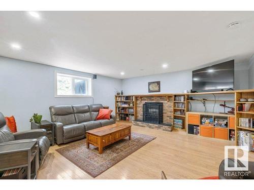 14 Hunter Court, Sherwood Park, AB - Indoor With Fireplace