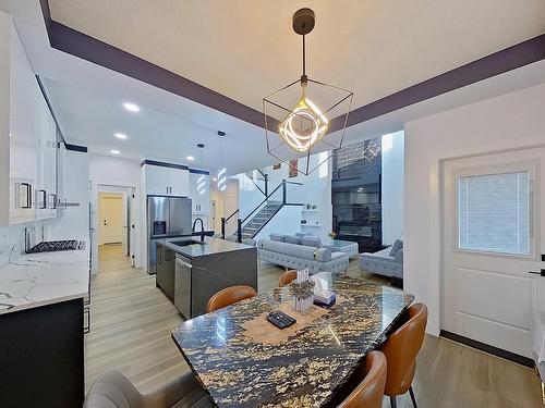 5806 Peltier Close, Beaumont, AB - Indoor Photo Showing Dining Room