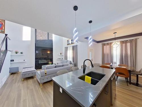 5806 Peltier Close, Beaumont, AB - Indoor Photo Showing Kitchen With Double Sink