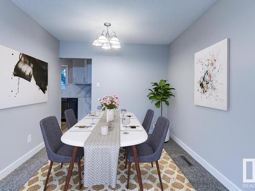 9311 169 Street, Edmonton, AB - Indoor Photo Showing Dining Room