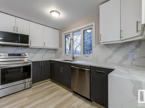 9311 169 Street, Edmonton, AB - Indoor Photo Showing Kitchen With Double Sink