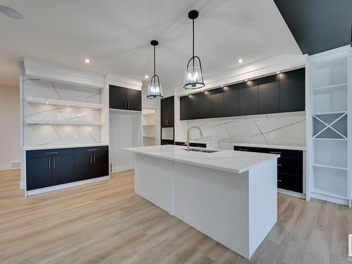 9 Elderberry Point(E), Fort Saskatchewan, AB - Indoor Photo Showing Kitchen With Upgraded Kitchen