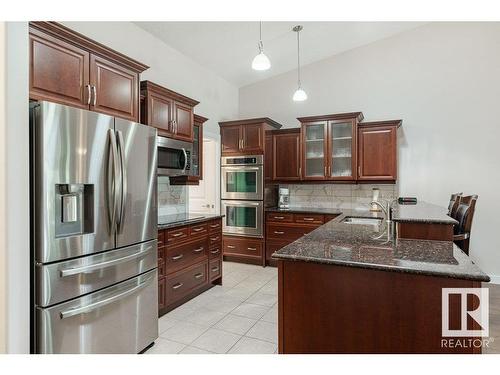 20578 92A Avenue, Edmonton, AB - Indoor Photo Showing Kitchen With Stainless Steel Kitchen With Upgraded Kitchen