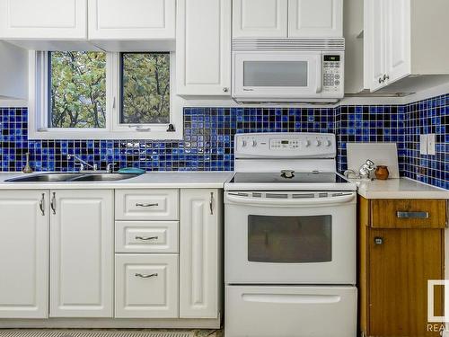 11436 93 Street, Edmonton, AB - Indoor Photo Showing Kitchen With Double Sink