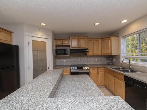 1026 Rutherford Place, Edmonton, AB - Indoor Photo Showing Kitchen With Double Sink