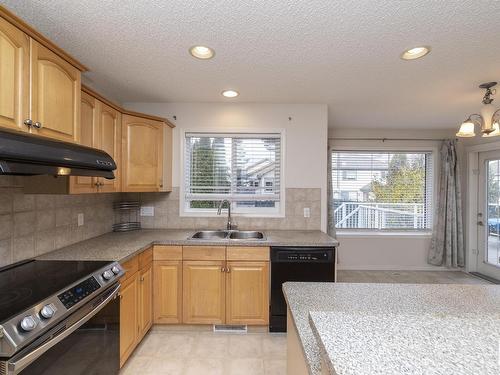 1026 Rutherford Place, Edmonton, AB - Indoor Photo Showing Kitchen With Double Sink