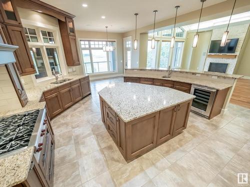 471 52328 Rge Road 233, Rural Strathcona County, AB - Indoor Photo Showing Kitchen With Double Sink With Upgraded Kitchen