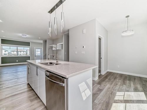 13 2803 14 Avenue, Edmonton, AB - Indoor Photo Showing Kitchen With Double Sink