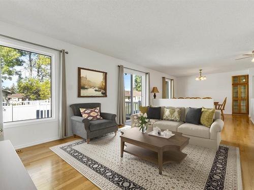 201 Knottwood N, Edmonton, AB - Indoor Photo Showing Living Room