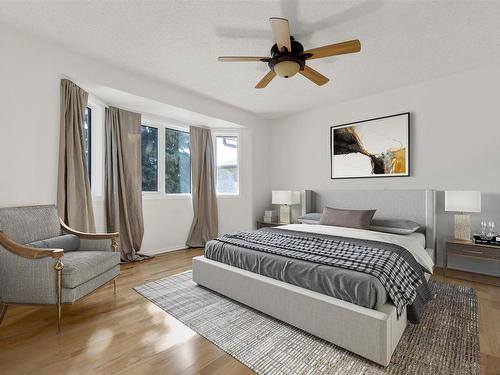 201 Knottwood N, Edmonton, AB - Indoor Photo Showing Bedroom