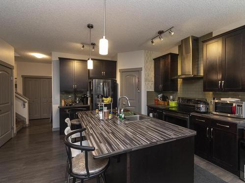 9755 224 Street, Edmonton, AB - Indoor Photo Showing Kitchen With Upgraded Kitchen