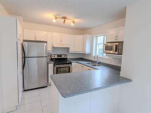 88 10909 106 Street, Edmonton, AB - Indoor Photo Showing Kitchen With Double Sink