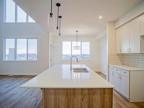 5125 Kinney Way, Edmonton, AB - Indoor Photo Showing Kitchen With Double Sink With Upgraded Kitchen