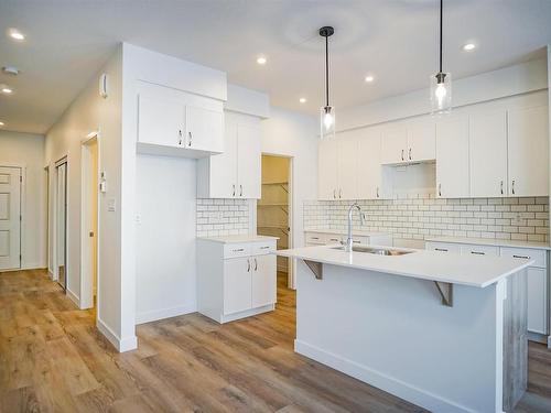 1308 13 Avenue, Edmonton, AB - Indoor Photo Showing Kitchen With Upgraded Kitchen