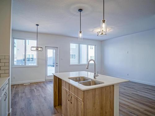 1308 13 Avenue, Edmonton, AB - Indoor Photo Showing Kitchen With Double Sink