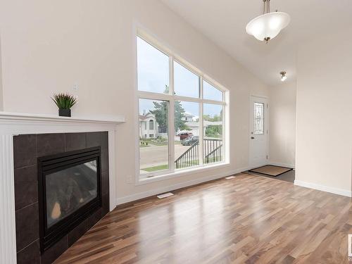 10313 157 Street, Edmonton, AB - Indoor Photo Showing Living Room With Fireplace