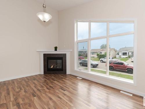 10313 157 Street, Edmonton, AB - Indoor Photo Showing Living Room With Fireplace