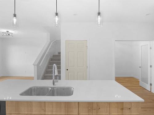 1607 27 Street, Edmonton, AB - Indoor Photo Showing Kitchen With Double Sink