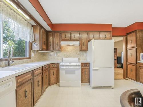 10206 173A Avenue, Edmonton, AB - Indoor Photo Showing Kitchen With Double Sink