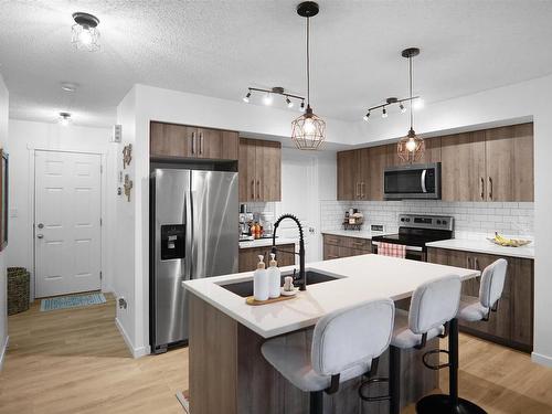 9516 227 Street, Edmonton, AB - Indoor Photo Showing Kitchen With Stainless Steel Kitchen With Upgraded Kitchen