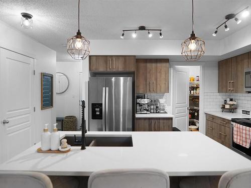 9516 227 Street, Edmonton, AB - Indoor Photo Showing Kitchen With Stainless Steel Kitchen With Upgraded Kitchen