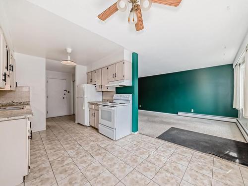 206 7835 159 Street, Edmonton, AB - Indoor Photo Showing Kitchen With Double Sink