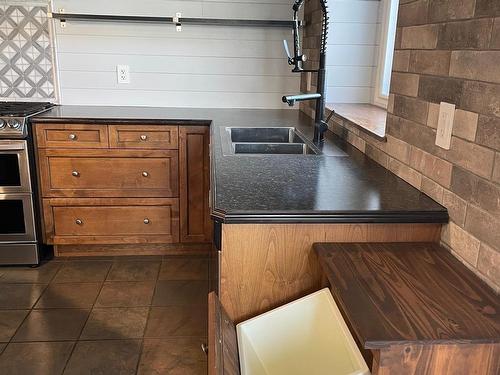 9614 82 Avenue, Morinville, AB - Indoor Photo Showing Kitchen With Double Sink