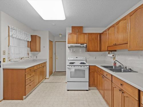 219 Knottwood Road Nw, Edmonton, AB - Indoor Photo Showing Kitchen With Double Sink