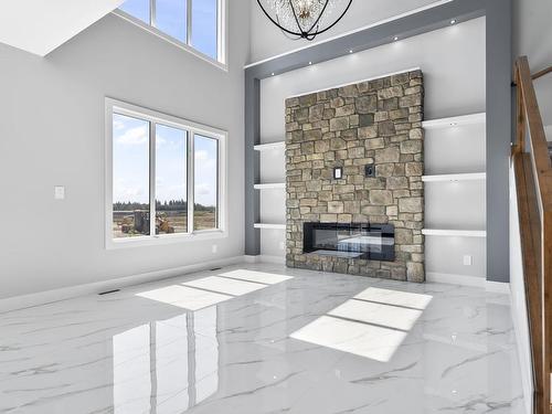 8404 Mayday Link, Edmonton, AB - Indoor With Fireplace