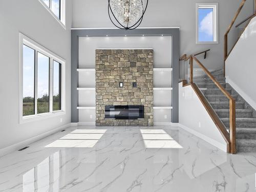 8404 Mayday Link, Edmonton, AB - Indoor With Fireplace