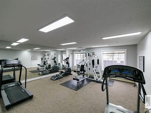 220 2098 Blackmud Creek Drive, Edmonton, AB - Indoor Photo Showing Gym Room