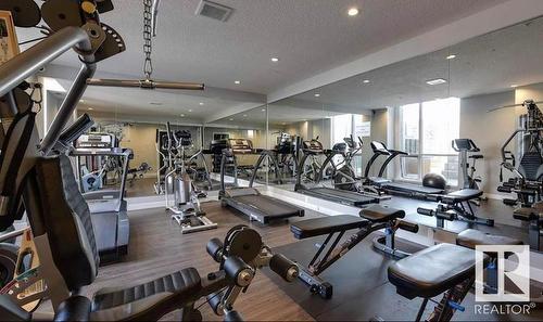 801 10238 103 Street, Edmonton, AB - Indoor Photo Showing Gym Room