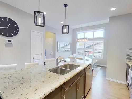 3124 Paisley Road, Edmonton, AB - Indoor Photo Showing Kitchen With Double Sink