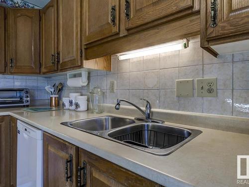 17314 Callingwood Road, Edmonton, AB - Indoor Photo Showing Kitchen With Double Sink