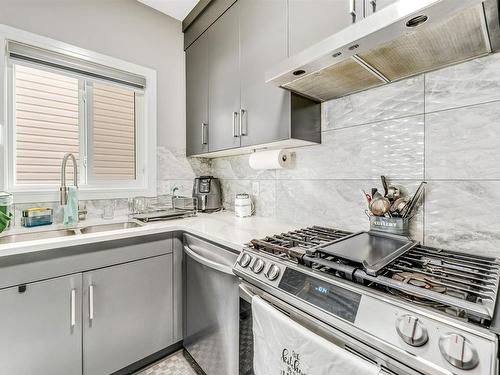 1756 18 Street, Edmonton, AB - Indoor Photo Showing Kitchen With Double Sink With Upgraded Kitchen