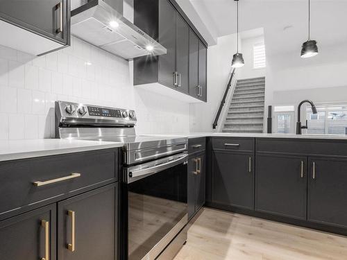 Edmonton, AB - Indoor Photo Showing Kitchen With Upgraded Kitchen