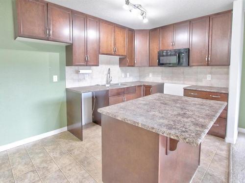 411 1204 156 Street, Edmonton, AB - Indoor Photo Showing Kitchen With Double Sink