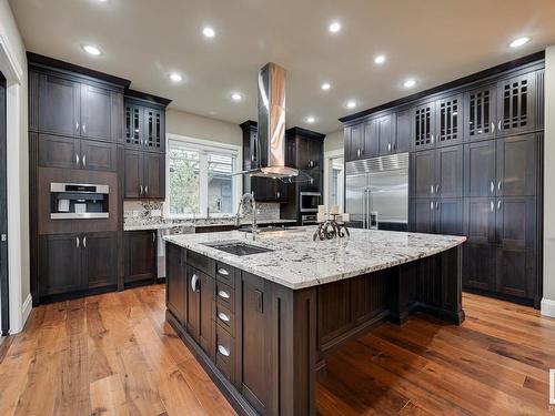 3126 Watson Green, Edmonton, AB - Indoor Photo Showing Kitchen With Upgraded Kitchen