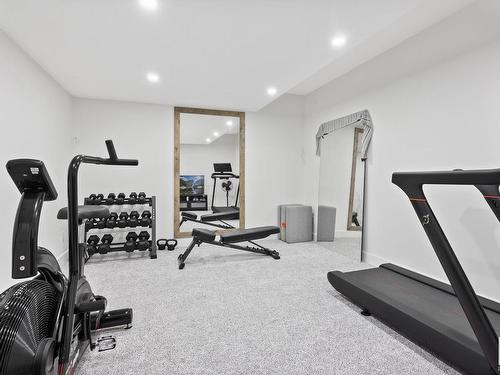 9 1118 Twp Road 534, Rural Parkland County, AB - Indoor Photo Showing Gym Room