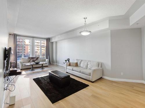 402 9020 Jasper Avenue, Edmonton, AB - Indoor Photo Showing Living Room